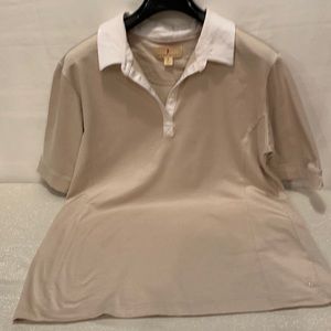 Sport Haley Beige Polo Shirt  Size XL